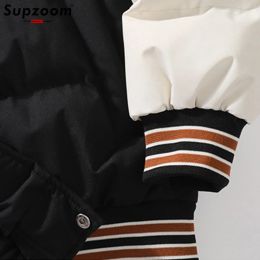 SupZoom nova chegada bordado casual masculino de inverno de inverno de duas peças com capuz de duas peças terno de capa, casais casacos e casacos com algodão