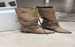 Sapatos de Paris Isabel Boots Marant Women039s Siane Suede Kneehigh Boots Designer de moda Perfect5003143