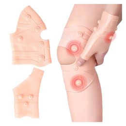 2PCS Knee Pad&Wrist Protector Set 10 Magnetic Therapy KneePad Pain Relief Anti Arthritis Knee Patella Massage Sleeves