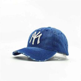 Ball Caps New Adult Men Casual Vintage Denim MY NY Embroidery Baseball Cap Women Cotton Sports Hat Hip Hop Snapback Golf Hats Gorros 123