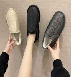 Winter Women Boots Ladies Female Brand Fashion Designer Loafers Flat Shoes Luxury Leather Ankle Snow Boots for Women wenshet5562951