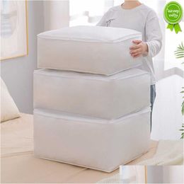 Storage Bags New Bag Clothes Blanket Quilt Closet Sweater Foldable Organiser Box Durable Moisture Dust Proof Cabinet Organisers Drop D Dh0Gz