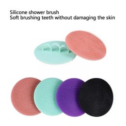 Silicone Body Scrubber Shower Cleansing Brush For All Kinds of Skin Bath Shampoo Scrub Remover Body Exfoliating Massage Bru D6C7