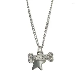 Chains Five-pointed Star Diamonds Inlay Bone Necklace Niche Simple Hip-hop Clavicle Chain Female Alloy Does Not Fade N2UE