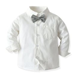 Kid Boys Formal 2 to 6 Years Clothes Set Elegant Cap+ Blazers + Bow Tie +Grey Pants+Vest Party WeddingToddler Gentleman Suit