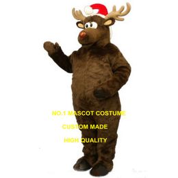 Christmas Roduph deer Elk mascot costume new arrival hot sale adult size cartoon xmas reindeer theme anime costumes 2668 Mascot Costumes