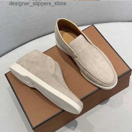 Dress Shoes 2023 High Quality Classic Suede Mens Shoes New Winter Womens Advanced Casual Comfort Flat Shoes Q240525