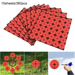 10 Sheets Self Adhesive Reactivity Shooting Target Paster Aim Hunt Training Target Papers Stickers Training Hunting Accessories