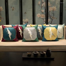 Pillow Luxury Cover 45x45 Embroidery Decorative Pillows For Sofa Living Room Decoration Throw Pillowcase Bird Housse De Coussin