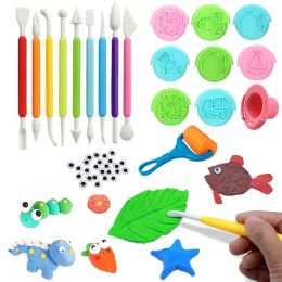 DIY Clay Play Dough Tool 3D Plasticine Mold Modeling Clay Kit Children's Creative Clay Cutter Mold Learning Educational Toys