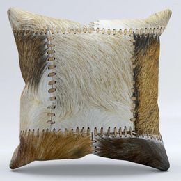 Pillow Vintage Leopard Cover 45x45cm Colourful Polyester Peachskin Pillowcase Sofa Throw
