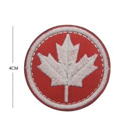 Canada Flag Embroidered Patches Maple Leaf Canadian Flags Military Patches Tactical Emblem Hook & Loop 3D Backpacks Badges