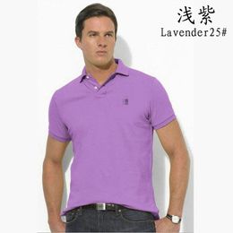 Men's Polos brand mixed cotton high-quality luxury shift men's Polo shirt, summer new lapel embroidery short sleeved Korean style trend quick drying men's clothing