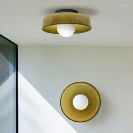 Ceiling Lights Vintage Glass Light G9 Bulb Wall Sconce Dual Purpose For Living Room Hallway Balcony Bedroom Bedside