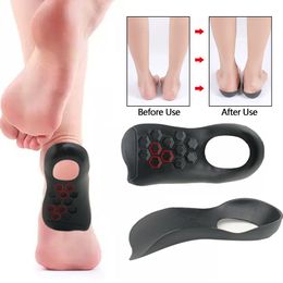 1 Pair Arch XO Leg Orthotics Shoe Pads Support Insoles Feet U-shaped 4D Wrap Comfortable Flat Feet Orthopaedic Insoles Foot Pad
