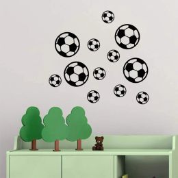 43Pcs/set Personalized Football Soccer Ball Wall Sticker Sports Boys Bedroom Art Vinyl Wall Sticker For Kids Rooms Nursery Decor