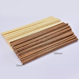 Chzimade 50pcs Balsa Wood DIY Wooden Strip Craft Square Light Wood Handcrafted Logs Soft Wood Clear Texture Easy to Cut