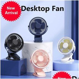 Other Home & Garden New Usb Mini Wind Power Handheld Clip Fan Convenient Tra-Quiet High Quality Portable Student Small Cooling Ventila Dhmwy