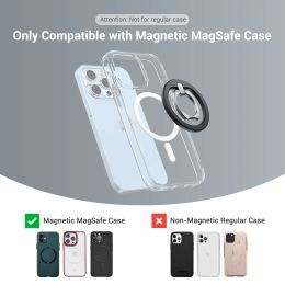 Magnetic Cell Phone Ring Holder Compatible with iPhone 12 13 14 15Pro/Pro Max Magsafe Removable Cell Phone Metal Ring Buckle