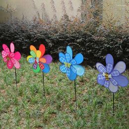 Garden Decorations Double Layer Wind Spinners Lawn Pinwheels Windmill Yard Patio Decoration Baby Kids 45BE