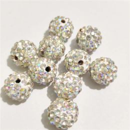 Free Shipping! 10mm 12mm Rhinestone Spacer Beads Round Good Quality DIY Beads for Needlework accessories & Jewellery Making