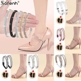 Shoe Parts 1 Pair Women Shoeslaces For High Heels Shoes Decoration Buckle Lazy Shoelaces Elastic Band Anti Falling Heel Non-Slip Belt Strap