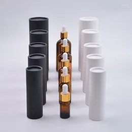 Gift Wrap 10/20/50Pcs Essential Oil Bottle Paper Tube Box Storage Tea Can Container Holder Lip Gloss Plate Cosmetic