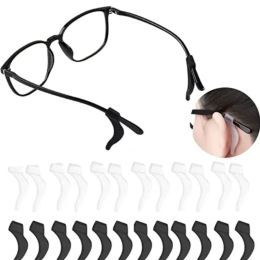 Silicone Anti-slip Ear Hooks Glasses Leg Ear Sleeve Brackets Fastener Clear Grips Eyewear Holder Eyeglasses Accessories