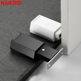 NAIERDI Magnetic Door Catches Heavy Duty Push to Open Cabinet Catch for Hidden Door Handle Replacement Magnets Cabinet Latch
