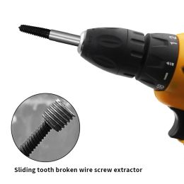 5pcs 6pcs Broken Head Screw Extractor Centre Metal Drill Bit Set Easy Out Remover Damaged Bolts Drills Tools
