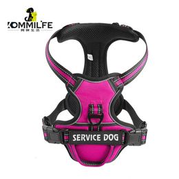 Nylon Dog Harness Vest Reflective Dog Harness Personalized Breathable Adjustable Pet Harness Leash For Small Medium Large Dogs 240518