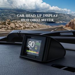 OBDHUD P10 Car OBD2 Head Up Display HUD On Board Computer Digital Speedometer With Fuel Consumption Auto Electronic Accessories