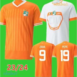 2023 Ivory Coast Soccer Jerseys national football team KESSIE ZAHA 23 24 Cote d Ivoire Football Shirts CORNET player version Men Uniforms Kids Kits Socks Full
