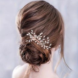 Hair Clips Trendy Crystal Comb Rhinestone Headband Tiara For Women Party Prom Bridal Wedding Accessories Jewelry