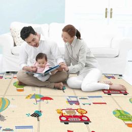 Play Mats Foldable Baby Play Mat Educational Childrens Carpet Children Room Climbing Pad Non-Toxic Kids Rug Activitys Games Toy 180x100cm