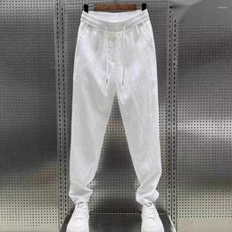 Men's Pants Adjustable Waist Harem Stylish With Side Pockets Drawstring For Gym Daily Wear Active