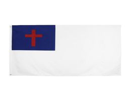 In Stock 3x5ft 90x150cm Fly Breeze Cross of Chirst Religious Jesus Chris Christian Flag Indoor Outdoor for Decoration8227216