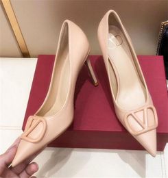 Klasik Kadınlar Elbise Ayakkabı Moda Kaliteli Deri Yüksek Topuk Ayakkabı Kadın Tasarımcı Nefes Alabilir Bayanlar Rahat Günlük Parti P5880156