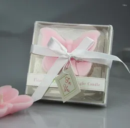 Party Favor Pink Butterfly Shape Candle Box Wedding X'mas Home Decor Gift Gifts Birthday Accessory Ornament