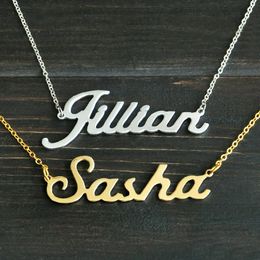 Any Personalized Name Necklace Alloy Pendant Alison Font Fascinating Pendant Custom Name Necklace Personalized Necklace T190702 303z