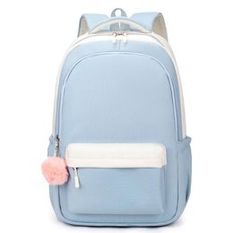 solid casual oxford students backpack girls outdoor travel waterproof school bag boys book bag
