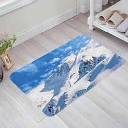 Carpets Snow Mountain Landscape Carpet For Living Room Area Rug Floor Mat Bedside Hallway Doormat Kids Bedroom Home Decoration