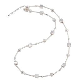 VENTFILLE 925 Sterling Silver Bead Geometry Necklace for Women Girl Korean Design Versatile Choker Jewelry Dropship Wholesale