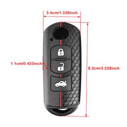 Silicone Remote Car Key Case Accessories Key Cover Holder Shell For Mazda 2 3 6 Axela Atenza Sch5 X5 CX3 CX4 CX5 CX7 CX8 CX9
