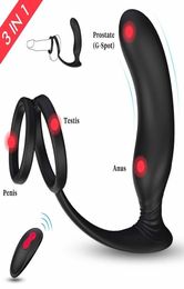 Anal With Cock Ring And Ball Loop Remote Control 10 Vibration Modes Anal Plug Prostate Stimulator Sex Toys For Men Women Couples M5857437