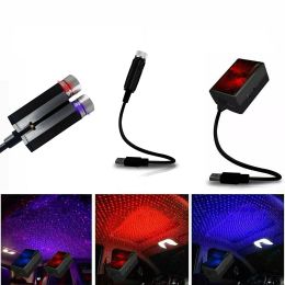 Universal LED Effects Car Roof Star Night Lights Interior Ambient Atmosphere Galaxy Lamp USB Plug Light Decoration LL