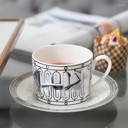 Classics Plates Bone China Tableware Suit European-Style Creative Luxury Combination Cups Dishes And Sets Nordic Kitchen Christmas Gift
