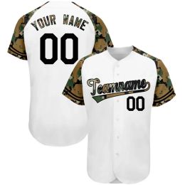 White Custom Baseball Jersey Shirt 3D Printed Embroidered for Men and Women Shirt Casual Shirts Hip Hop Unisex Tops