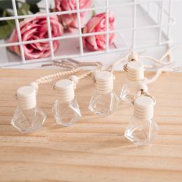 12 Pcs DIY Aromatherapy Bottle Car Diffuser Hanging Perfume Essential Oil Air Freshener Ornament Oils Bottles Empty Container