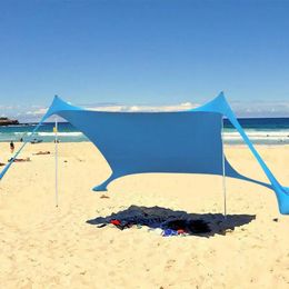 Family Beach Awning 210x150x170cm Ultralight Sun Shade Tent With Sandbag UPF50 UV Portable Canopy 240522